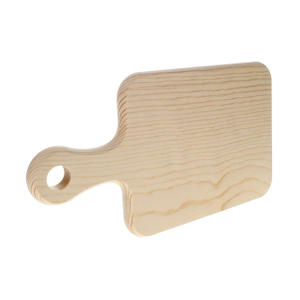 Good Wood by Leisure Arts - Rectangle W/Handle Lg 13"X7.5"X.75" Wood Panel, Board, Craft, Blanks, Thin Boards for Crafts, Wooden Board