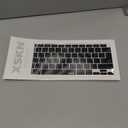 XSKN Israel Hebrew English Language Silicone Keyboard Cover Skin Compatible with 2020 New MacBook Air 13-inch with Touch ID and M1 Chip A2337 A2179 Laptop Keyboard (EU US Layout, Black),LPK359HEBK