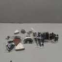 CONNOO 158 Pack Oscillating Saw Blades, Oscillating Tool Blades with Sandpaper, Multitool Bi-Metal Blades Kits for Wood Metal Plastics Quick Release Fit Dewalt Ryobi Rockwell Makita