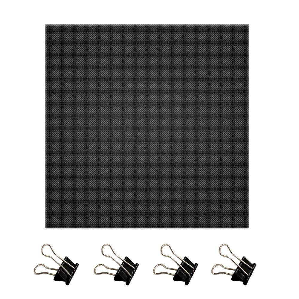 Platform Heated Bed 220x220x4mm Build Surface Glass Upgraded Build Plate with 4pcs Clips for 3D Printer (220x220mm)