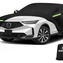 QUNSUNUS SUV Car Cover for Acura MDX 20012025, Compatible with Honda Pilot 20092022 with Cotton Lining, All Weather Waterproof Cover with Straps and Zipper