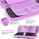 Younik Switch 2 Case Compatible with NS Switch 2 (2025), Carrying Case with 19 Game Card Slots, 4 in 1 Switch 2 Accessories Includes Shoulder Strap, Wrist Strap & Stickers (Purple)