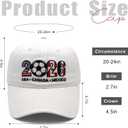 Soccer Hat 2026 Event Merchandise,Adjustable Baseball Cap Gifts Accessories Decorations,Soccer Fans Gifts (White)