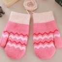 Baby Girls Knitted Winter Mitt Gloves Stretch Fleece Lined Gloves Cold Weather Warm Mittens 3T Baby Boy