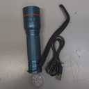 RECHOO Rechargeable Flashlight 1 Pack, Bright Military Grade Torch Light High Lumens with Adjustable Focus & 3 Lighting Modes, Lightweight Waterproof Led Flashlight for Camping Home, Teal Blue