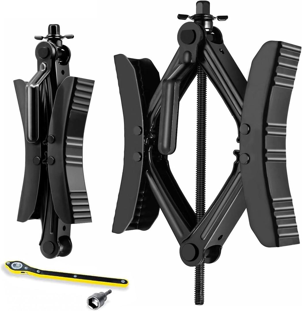 Camper Wheel Chock X Shaped RV Chocks Stabilizer for Travel Trailer,Anti-Move Tire Wheel Chock with Accessories-Pair