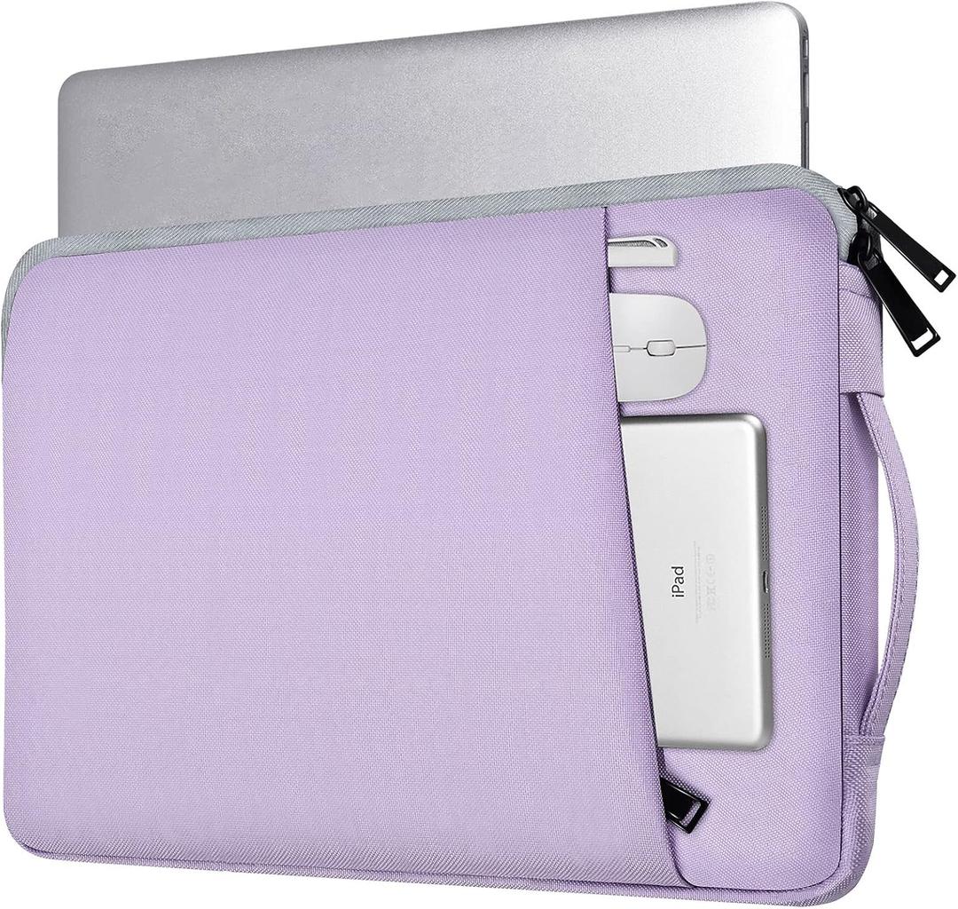 Laptop Case 15.6 Inch, Laptop Sleeve Computer Carrying Bag for HP Pavilion/Envy x360, Dell, ASUS VivoBook/ZenBook 15, HP Lenovo Samsung MSI Acer Chromebook Notebook Computer Case, Purple