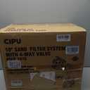 CIPU 10-inch Sand Filter Pump System for Above Ground Pools, 0.25HP 115V Pool Sand Filter with 4-Way Valve