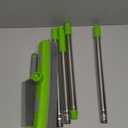 Rubber Broom with Squeegee for Carpet Pet Hair Remover,57 inch Long Handled Fur Remover Rake,Portable Detailing Lint Brush,Pet Removal Fluff Carpet, Hardwood Floor, Tile (Green)