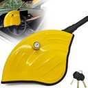 KAYCENTOP Universal Steering Wheel Lock Anti-Theft Car Devices Half Cover, Security Wheel Locks for Car, Adjustable Car Wheel Lock Fit Most Vehicle, Great Deterrent Yellow