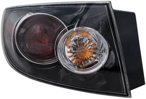 New Driver Side Tail Light Compatible with Mazda 3 2007-2009, MA2800136