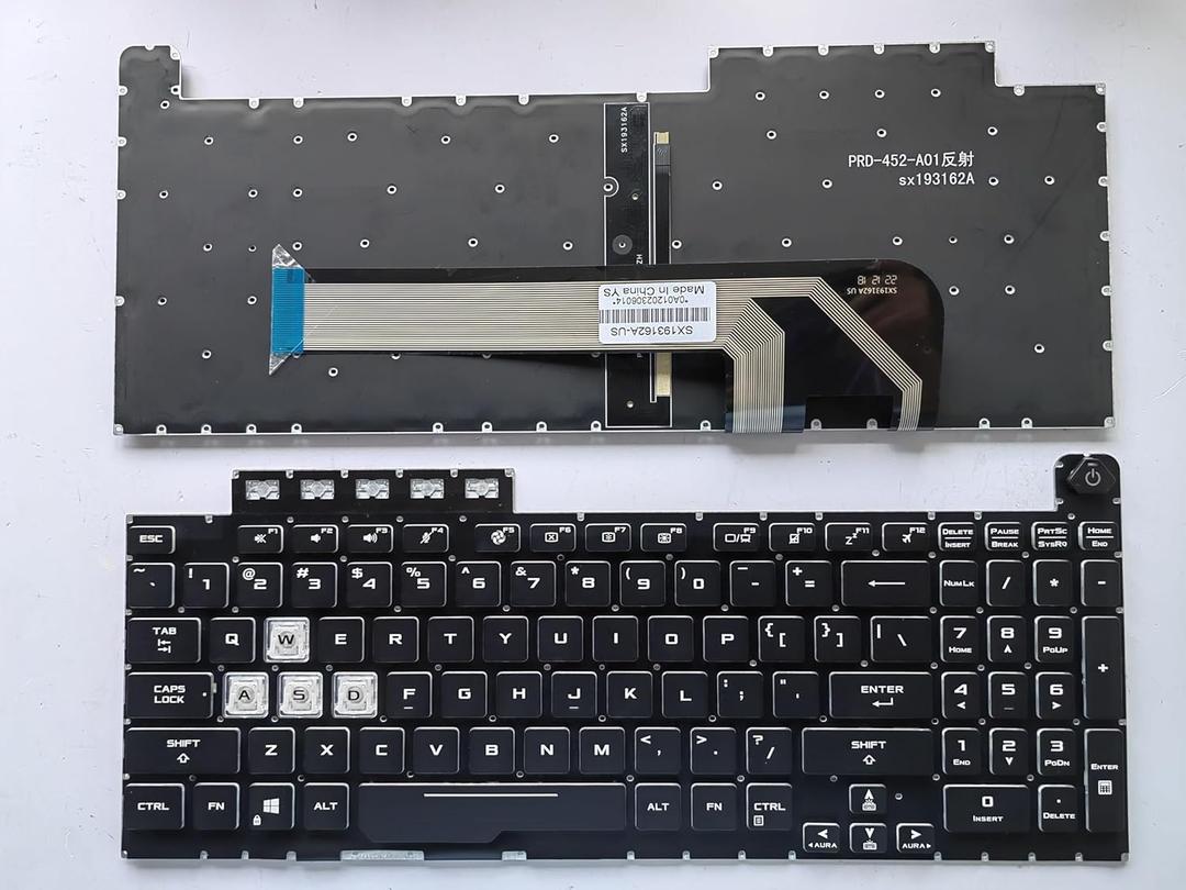 Laptop Replacement US Layout Colorful Backlight Keyboard for Asus TUF Gaming A15 FX506 FA506 FA556 TUF506.TUF A17 FA706.TUF Gaming F17 FX706LI FX706 FX706L FA706U FX706U FA706 661VUS00