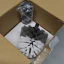 MR.SIGA Toilet Bowl Brush and Holder, Premium Quality, with Solid Handle and Durable Bristles for Bathroom Cleaning, Black, 1 Pack (One Size)