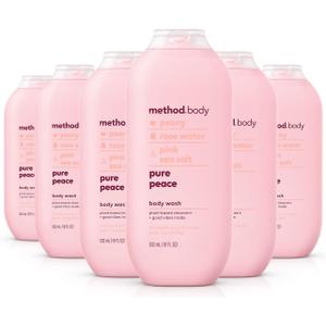 Method Body Wash, Pure Peace, Paraben and Phthalate Free, 18 oz (Pack of 6) Method Body Wash, Pure Peace, Paraben and Phthalate Free, 18 oz (Pack of 6)