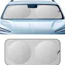 Car Windshield Sun Shade, Foldable Automotive Front Window Heat Blocking Sun Shield, Universal Reflective Vehicle Interior Protective Cover for Car, SUV, Truck (5928 inch)