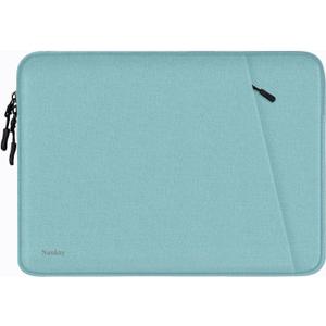 Laptop Sleeve 14 inch, Shockproof Protective Computer Cover with Accessories Pocket, Portable Laptop Case Compatible for 14 inch MacBook Air/Pro, Dell, HP, Acer, Asus, Lenovo, Light Blue