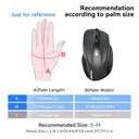 TECKNET Rechargeable Jiggler Wireless Mouse (BT5.0/3.0 & 2.4G) 4800 DPI Silent USB A & Bluetooth Mouse 6 Buttons, Wide Compatibility - Grey