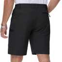 MAGCOMSEN Men's Hiking Cargo Shorts 10" Lightweight Outdoor Work Shorts for Men Travel Casual with 5 Pockets (Black)