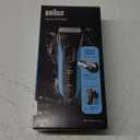 Braun Electric Series 3 Razor with Precision Trimmer, Rechargeable, Wet & Dry Foil Shaver for Men, Blue/Black, 4 Piece