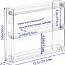 2Pack 3 Tier Display Rack, Clear Paint Rack Wall-Mount (No Drill), Acrylic Craft Paint Storage Organizer, Miniature Holder for 2oz Bottle, Nail Polish Organizer, Badges, Mini Figures (2)