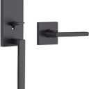 Kwikset 98180-015 818VNHxHFL SQT 514 SMT CP Vancouver Handleset with Halifax - Matte Black