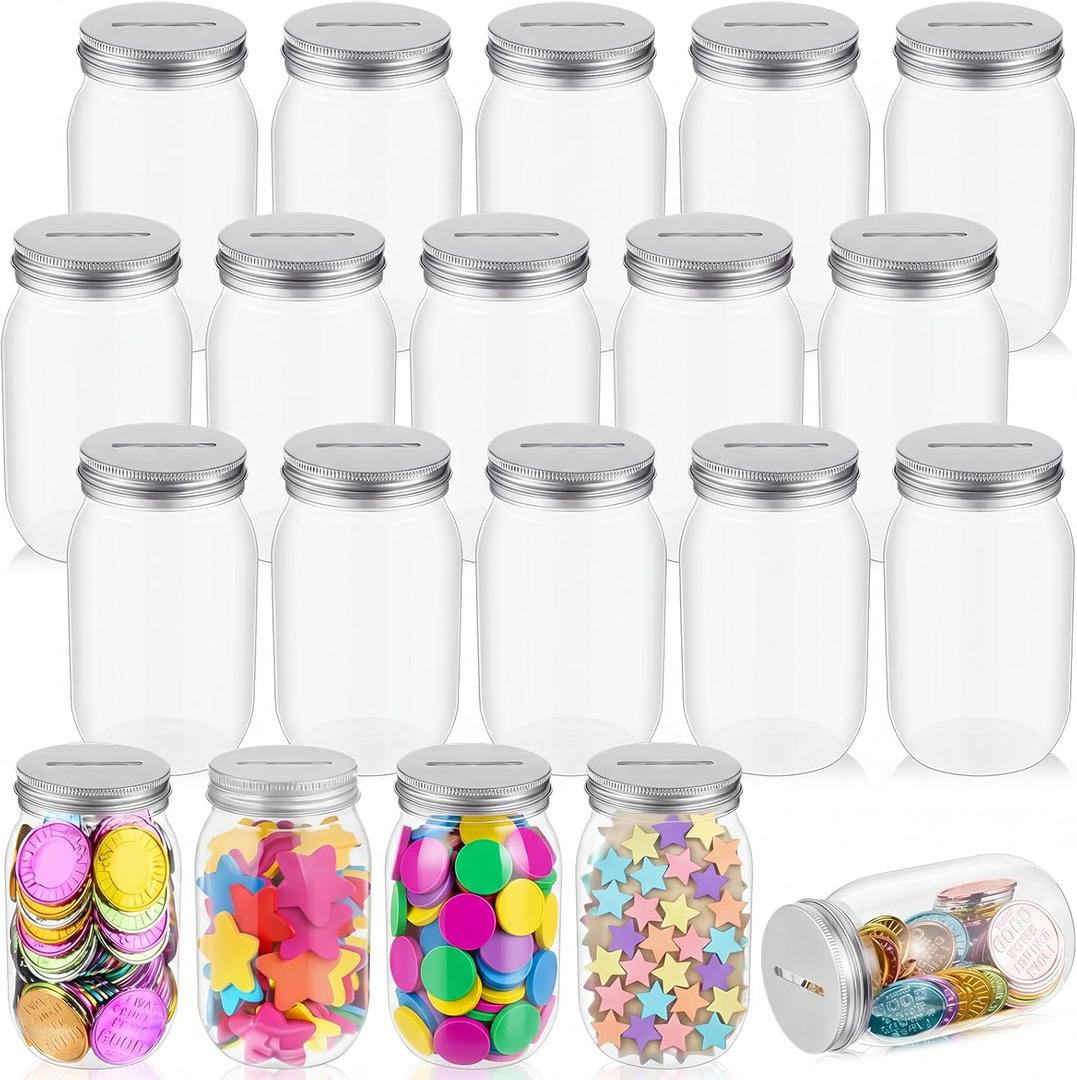 Roowest 72 Pcs Coin Jars for Behavior Tokens Bulk Plastic Reward Jars for Kids Token Classroom Behavior Management Back to School Supplies Teacher Tools