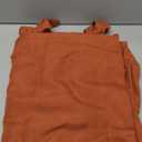 KOUFALL Terracotta Boho Curtains for Bedroom,2 Panels Sheer Rust Colored Rustic Farmhouse Tab Top Linen Western Curtains for Living Room 84 Inches Long