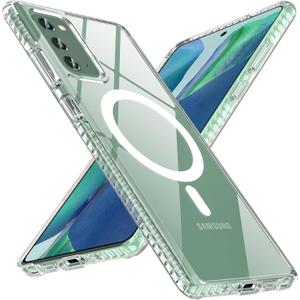 OWKEY Case for Samsung Galaxy Note 20,Magnetic Galaxy Note 20 Phone Case [Compatible with MagSafe] Anti-Fingerprint Translucent Shockproof Protective Case for Samsung Note 20 (Clear)