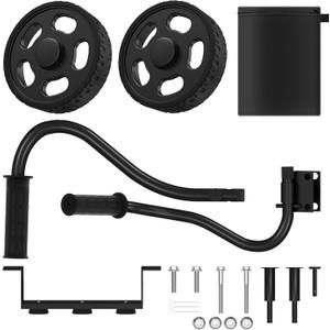 Generator Wheel Handle Kit Compatible with WEN GNA410, 40065 Generator Wheel Kit for Champion 2800-4750-Watt Generators Replacement Parts 3000-5500-Watt or Higher, Folding Handle and Never-Flat Tires