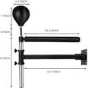 Wall Mount Boxing Spinning Bar Reflex Training Equipment with Punching Bag for Boxing, Kickboxing, MMA, Fitness