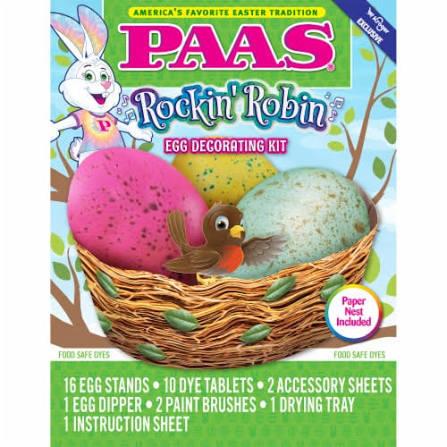 3 x PAAS Rockin' Robin Egg Decorating Kit