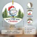 2 x Golf Christmas Ornaments 2025 - Golf Gifts for Men Women Dad Husband, Ceramic Golf Ornament for Christmas Decorations, Gifts for Golfers, Golfing Lovers, Friends