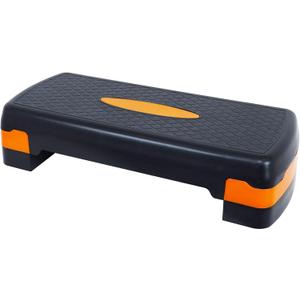 Fitvids Aerobic Step Platform Trainer with Adjustable 2-Level Risers, 400 Pound Weight Capacity Non-Slip Exercise Stepper