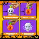 2 x Halloween Boo Basket Goodie Bag Stuffers Fillers for Kids,8 Pack Light Up Spinning Tops Toys Gifts for Toddlers,Halloween Non Candy Trick or Treats Party Favors,Birthday Classroom Prizes for Boys Girl
