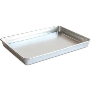 Nordic Ware Extra Large High-Sided Baking Pan, 21.1 x 15 x 2 inches, XL Big baking pan Natural Uncoated Aluminum, Reinforced Steel Rim Prevents Warping, Big Batch, Big Batch, 1-Pack