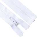 Sawoake 2PCS #5 40 Inch Separating Jacket Zippers for Sewing Coats Jacket Zipper White Molded Plastic Zippers Bulk Tailor DIY Sewing Tools for Garment/Bags/Home Textile
