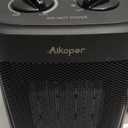 Space Heater, 1500W Electric Heaters Indoor Portable with Thermostat, PTC Fast Heating Ceramic Room Small Heater with Heating and Fan Modes for Bedroom, Office and Indoor Use (10IN)