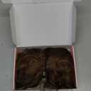 REECHO Hair Toppers for Women Real Human Hair, Seamless Human Hair Toppers with Bangs, 360 3D Cover Clip in Bangs Hair Extensions for Daily Wear, Medium Brown with Highlights