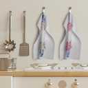 Chinoiserie Kitchen Towels Set - Floral Blue and White Chinoiserie Dish Towel, Floral Blue and White Hand Tea Towels for Bathroom Kitchen, 16x24 Inch Set of 2