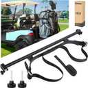 10L0L No-Drilling Golf Cart Bag Holder Bracket for 2+2 Golf Cart Rear Seat, with 1-Inch Square Tube, Adjustable Universal Golf Bag Attachment for Yamaha EZGO Club Car and Most Golf Carts