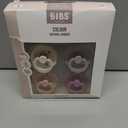 BIBS Pacifiers - Colour 4 Pack | Round Nipple Baby Pacifier | BPA Free Natural Rubber Latex Soother | Made in Denmark | Size 0-6 Months | Girl Colors