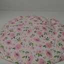 Graco Pack and Play Sheets Fitted, TotAha Buttery Soft Mini Crib Sheets Girl, Floral Pack N Play Mattress Sheets Hypoallergenic, Premium Jersey Playrad Sheets, Meredith Allover & Pale Pink, 2 Pack