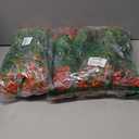 2 x 16 Bundles Artificial Mums for Outdoors Garden Home Decoration Fake Mums Decoration UV Resistant Lifelike Faux Silk Daisy for Outside Home Planter Front Porch Patio Thanksgiving Decor Thanksgiving