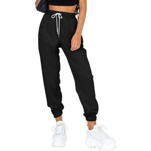 AUTOMET Women's Cinch Bottom Sweatpants Athletic Joggers Lounge Pants with Pockets M