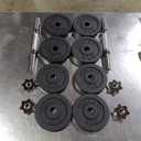 Yes4All Adjustable Dumbbell Set with Weight Plates/Connector - Exercise & Workout Equipment - 55lbs