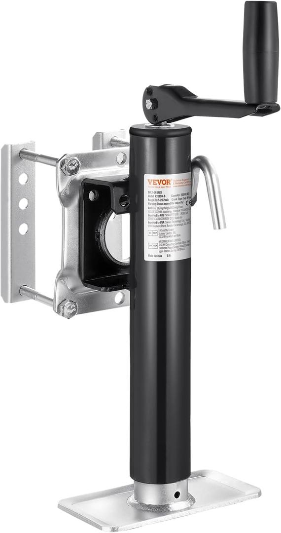 VEVOR Heavy Duty Trailer Jack, 2000 lbs Load Capacity, 10" Swivel Lift for RV, Horse, Utility & Yacht Trailers