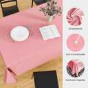 IVAPUPU 2PCS Blush Pink Table Cloth for Rectangle Table - 60 x 102 Inch Tablecloths Rectangular Waterproof Washable Wrinkle Resistant for 6 FT Tables Wedding Cocktail Party