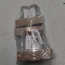 Perfectly plain collection Vintage Glass milk bottle with round cork top 6PCS