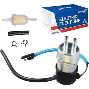 Electric Fuel Pump Inline 12V Compatible with Kawasaki Mule 3000 3010 3020 2500 2510 2520 1000 49040-1055 KAF620(8mm In/Outlet)
