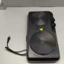 OVENTE Electric Countertop Double Burner, 1700W Cooktop with 7.25" and 6.10" Cast Iron Hot Plates, Temperature Control, Portable Cooking Stove and Easy to Clean Stainless Steel Base, Black BGS102B